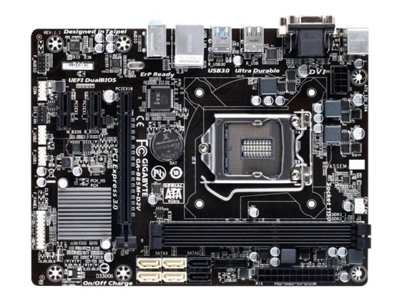 Gigabyte ga b85m d2v не запускается