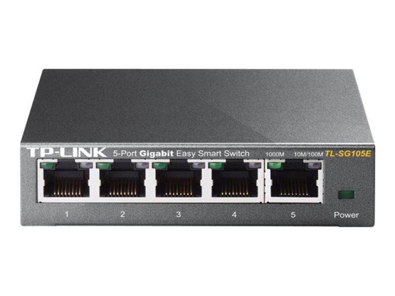 TP-Link TL-SG105E 5-Port Gigabit Easy Smart Network Switch - Ebuyer