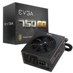 EVGA 750 GQ Semi Modular Gold Rated 80+ Power Supply