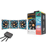 Thermaltake Riing12 Led RGB Fan 256 Colour 120mm with Fan Switch 3 Pack