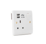 Xenta USB Wall Socket (White)