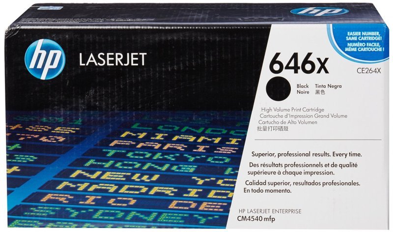 HP 646X Black Toner Cartridge - CE264X