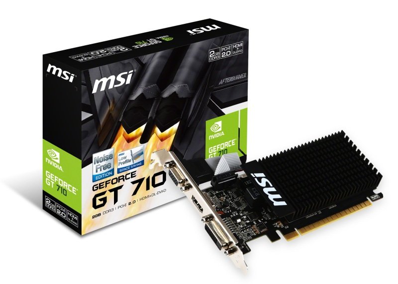 MSI NVIDIA GeForce GT 710 Graphics Card - 2GB
