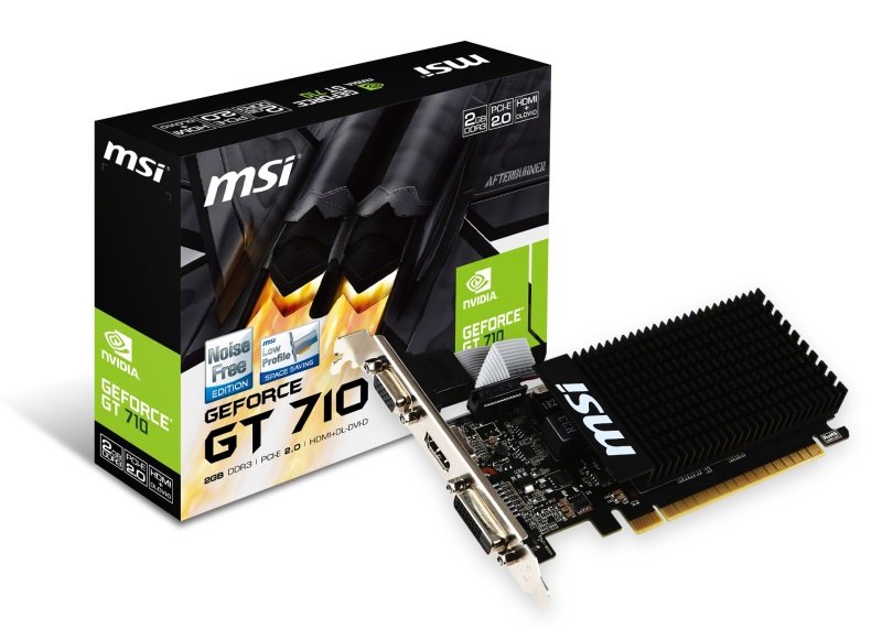 MSI NVIDIA GeForce GT 710 2GB Graphics Card