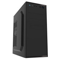 CiT Jet Stream Mid Tower ATX PC Case with 500w Power Supply Unit - Black
