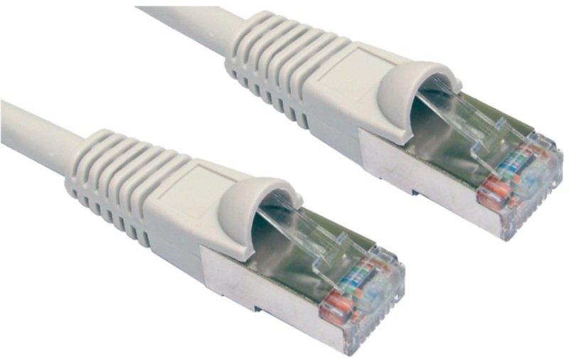 Cables Direct - Patch cable - RJ-45 (M) - RJ-45 (M) - 50 cm - FTP - ( CAT 5e ) - molded, snagless, booted - grey