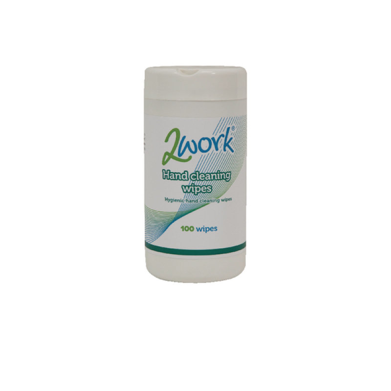 2Work Hand Cleaning Wipes (Pack of 100)