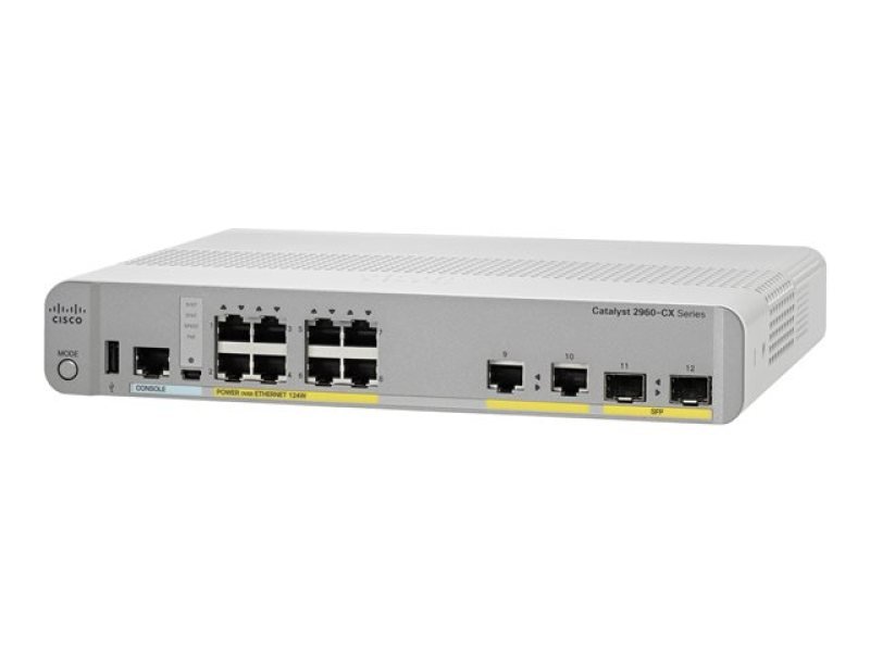Cisco Catalyst 2960CX-8PC-L 8 Port PoE Managed Switch