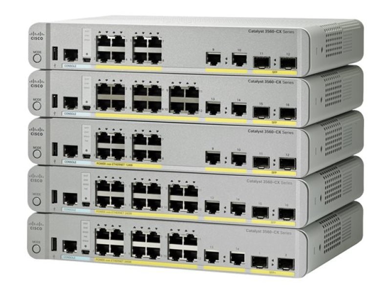 Cisco Catalyst 3560CX-12TC-S Managed Switch