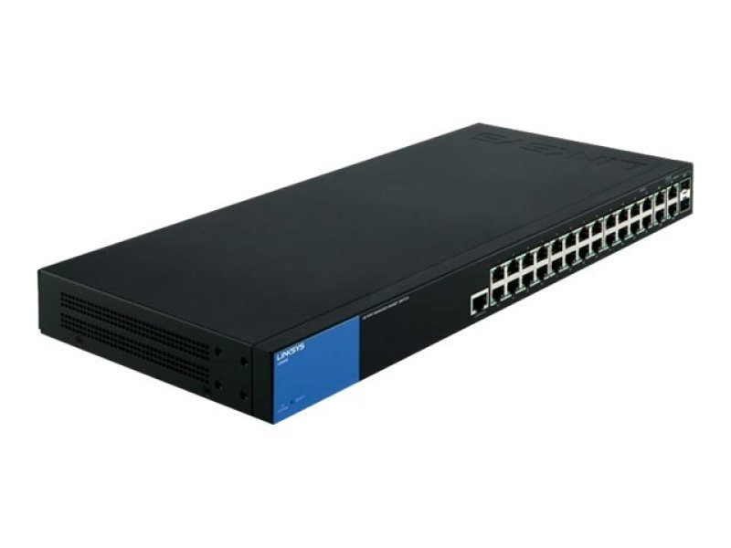 Linksys Business 24-Port Gigabit Managed Switch with 2 SFP Combo Ports (LGS528)