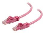 C2G, Cat6 550MHz Snagless Patch Cable Pink, 1m