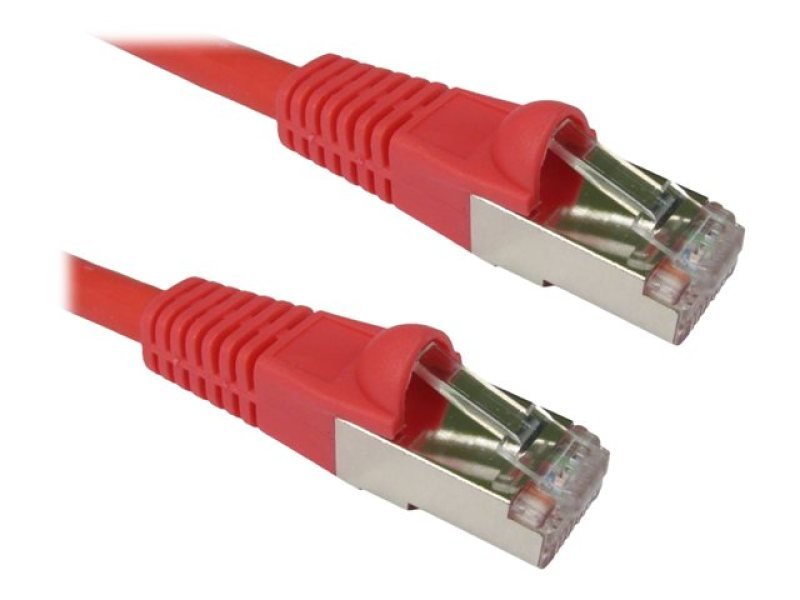 CAT 6A LSOH SFTP Snagless 1m Red