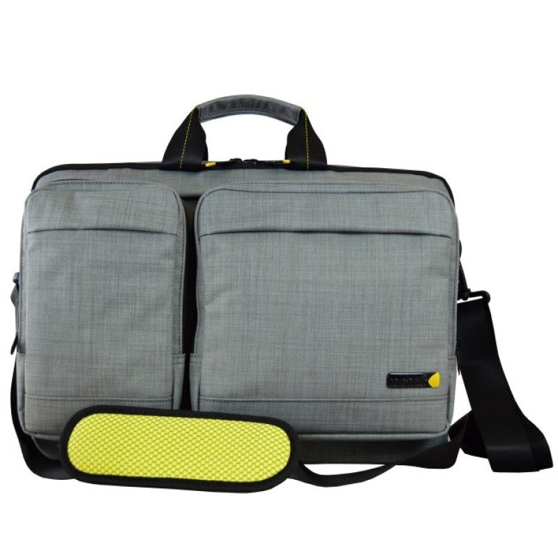 Techair EVO Magnetic 15.6 Laptop Shoulder Bag - Grey