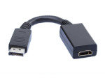 Cables Direct Display Port to HDMI Adapter Cable 10cm Black