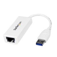 StarTech.com USB 3.0 to Gigabit Ethernet Adapter - White RJ45 LAN NIC Network Adapter