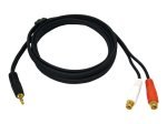 C2G, Value Series 3.5mm Stereo Plug/RCA Jack x2 Y-Cable, 2m