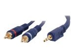 C2G, Velocity 3.5mm Stereo Male to Dual RCA Male Y-Cable, 5m