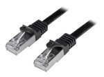 Startech.com 0.5m Black Cat6 Shielded (SFTP) Patch Cable