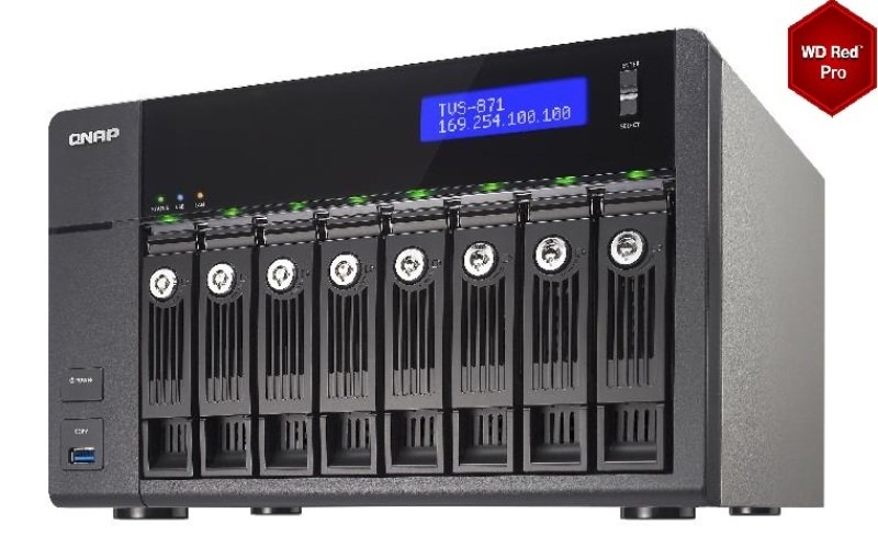 QNAP TVS-871-I5-8G 32TB (8 x 4TB WD RED PRO) 8 Bay NAS with 8GB RAM