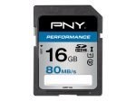 PNY Performance 16GB SDHC UHS-I flash memory card