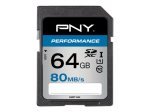 PNY Performance 64GB SDXC UHS-I flash memory card