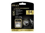 PNY Elite Performance 64GB SDXC UHS-I flash memory card