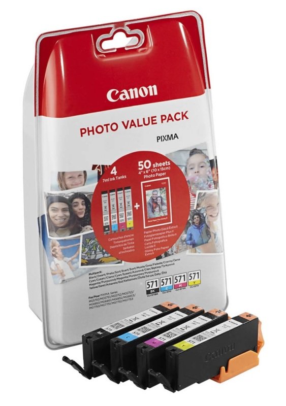 Canon CLI-571 Value Mulit-Pack Ink Cartridge