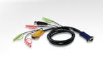 Aten Kvm Cable Usb Audio Pc To Hd Audio Switch 1.2m