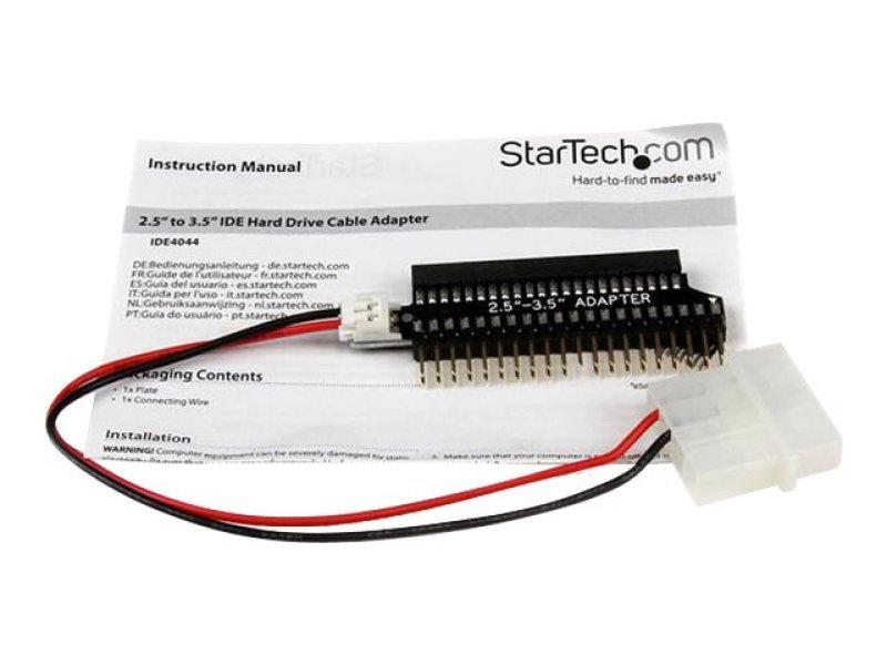 Startech 2.5" - 3.5" IDE Hard Drive Cable - Adapter ...