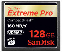 SanDisk Extreme Pro 128GB CompactFlash Memory Card