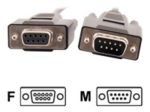 C2G, DB9 M/F Extension Cable Black, 3m
