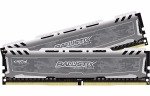 Crucial Ballistix Sport LT Gray 8GB DDR4 2400 MT/s Memory Kit BLS2C4G4D240FSB