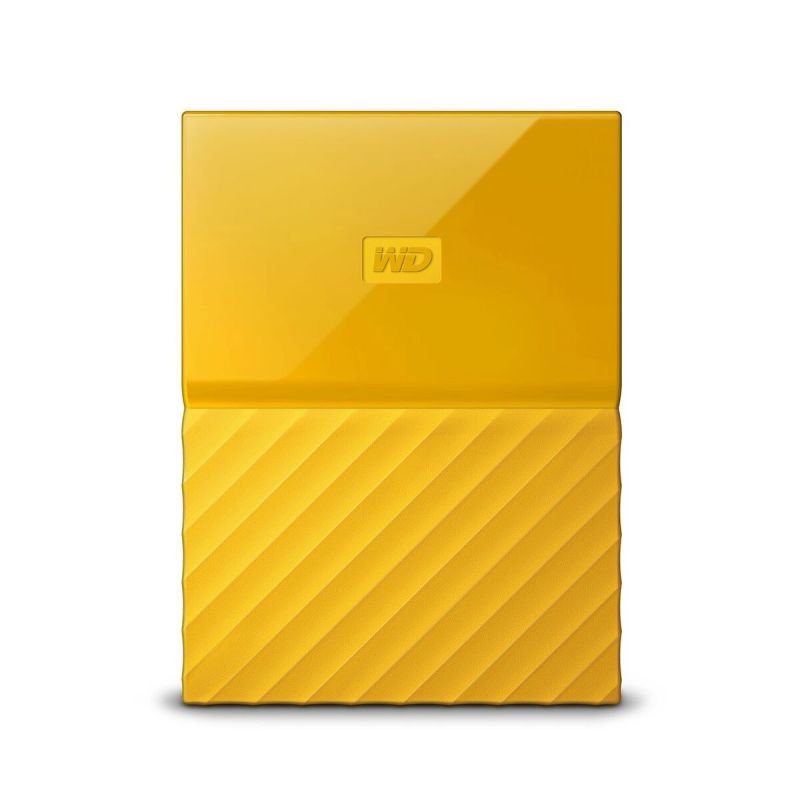 WD My Passport 4TB Portable Hard Drive - Yellow