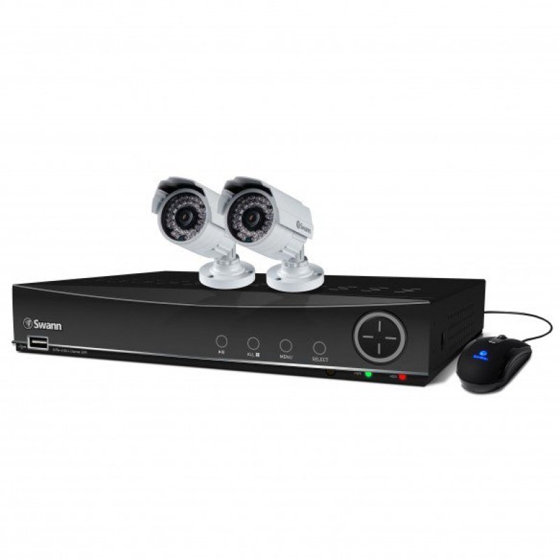 Swann DVR4-4100 4 Channel 960H Digital Video Recorder & 2 x PRO-842 ...