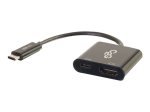 C2G USB C to HDMI Audio/Video Adapter w/ Power Delivery - Black