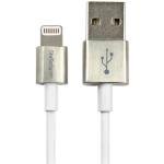 Startech.com Premium Lightning to USB Cable with Metal Connectors - 1 m (3 ft.) - White
