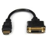 StarTech.com 8in HDMI Male to DVI Female - Passive - HDMI to DVI-Dongle