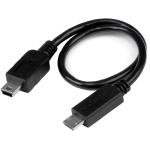 StarTech.com USB OTG Cable - Micro USB to Mini USB - M/M - 8 in
