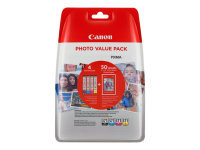 Canon CLI-571 Inkjet Cartridge Value Pack KCMY (4 Pack)