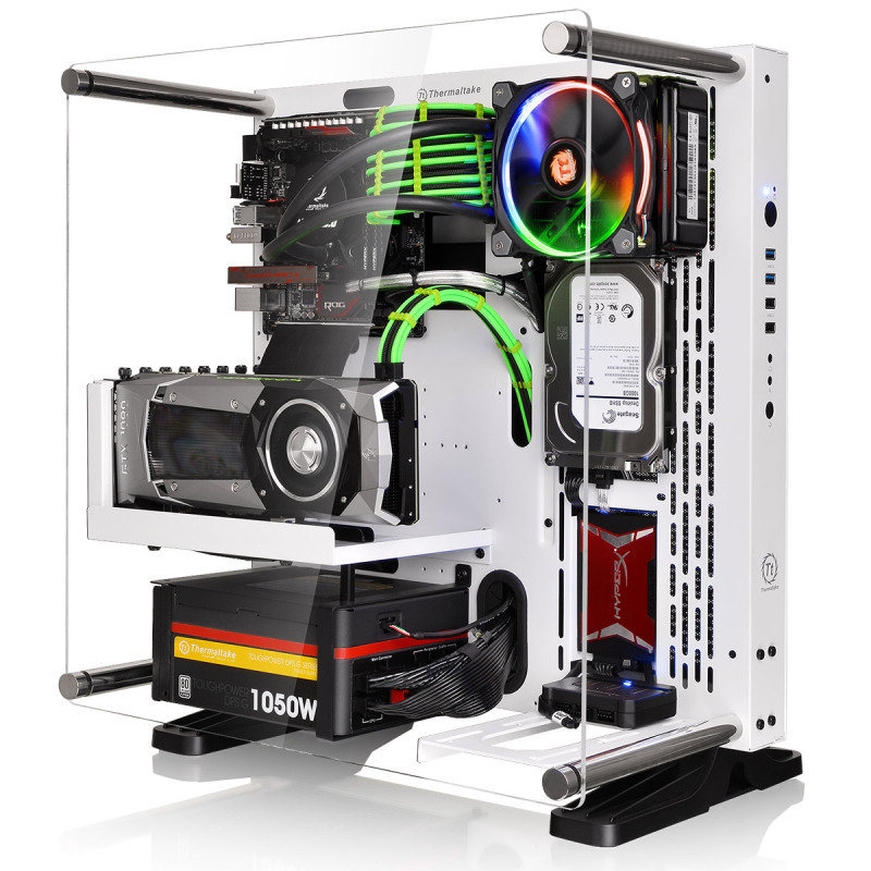 Thermaltake Core P3 Snow Mid Tower ATX Case with Side Acrylic Side ...