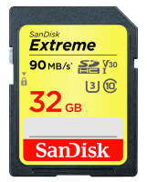 SanDisk Extreme 32GB SDHC UHS-1 Memory Card