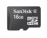 SanDisk 16GB MicroSDHC Card with Adapter