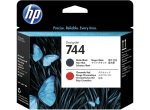 HP 744 Matte Black & Chromatic Red Original DesignJet Printhead For use with - Designjet Z6200 & Z5600 - F9J88A