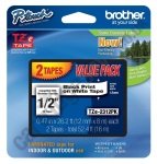 Brother TZE-231 Black on White Labels Cartridges - Twin Pack