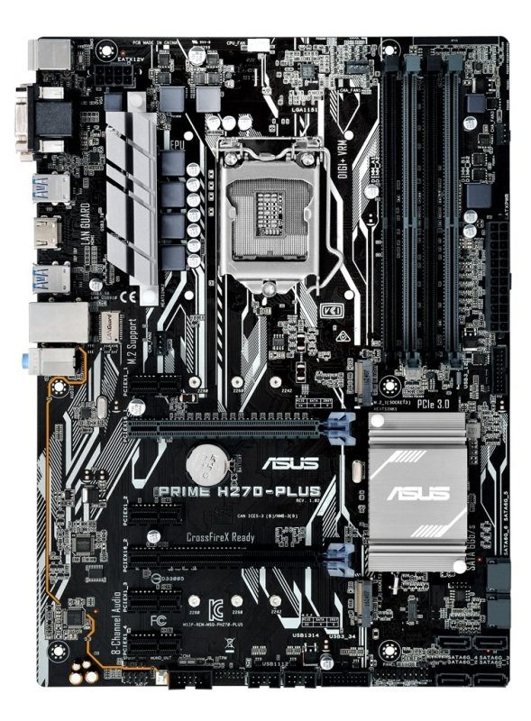 Asus prime h270 plus какие процессоры поддерживает