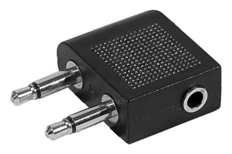 Audio Adapter 2x3.5mm Mono Male/1x3.5mm Stereo Female Plane | Ebuyer.com