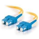 C2G 3M SC-SC 9/125 OS1 Duplex SIinglemode PVC Fibre Optic Cable (LSZH) - Yellow