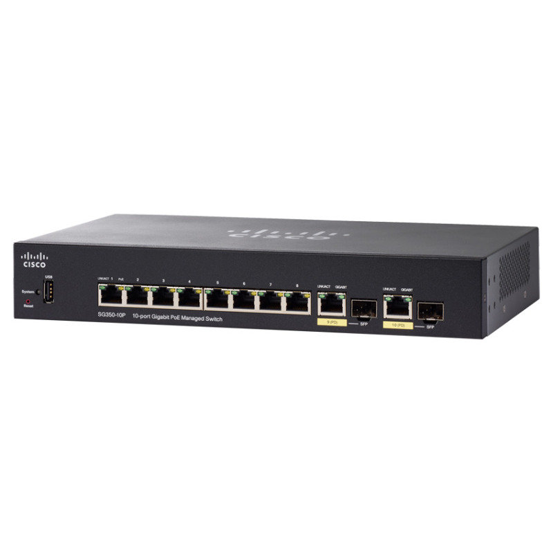 Cisco Small Business SG350-10P 10 ports Managed Switch