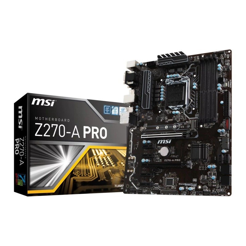 MSI Z270 A PRO Intel Socket 1151 ATX Motherboard | Ebuyer.com