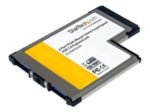 StarTech.com 2 Port Flush Mount ExpressCard USB 3.0 Card Adapter with UASP